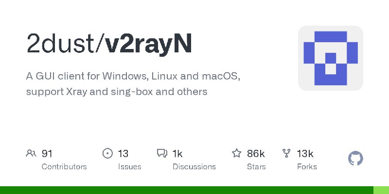 GitHub - 2dust/v2rayN: A GUI client for Windows, Linux and macOS, support Xray and sing-box and others