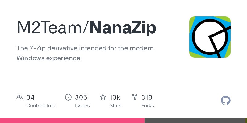 GitHub - M2Team/NanaZip: The 7-Zip derivative intended for the modern Windows experience